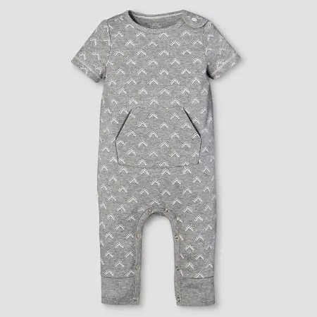 Nate Berkus grey baby onesie.