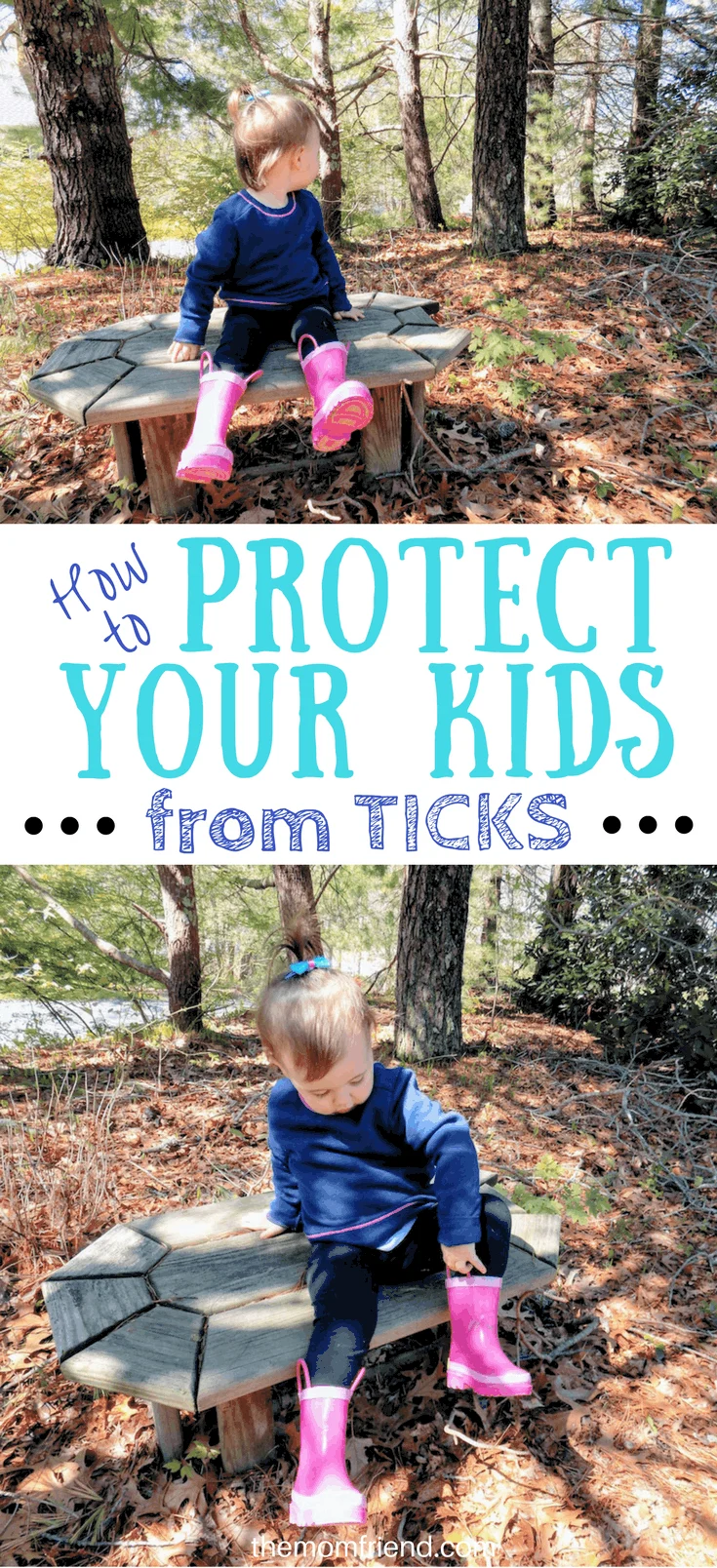 Pinnable image of How to Protect Your Kids From Ticks.