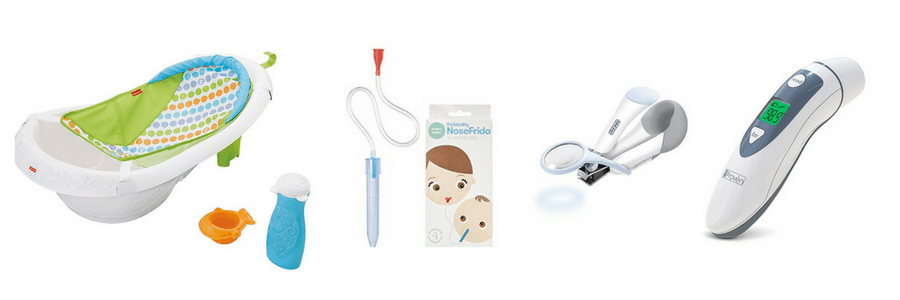 Baby care items for registry.