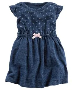 carters denim solid dress