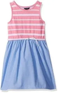 nautica pink chambray dress