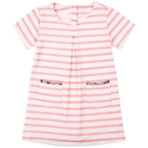 pink stripe dress