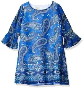 printed shift dress paisley