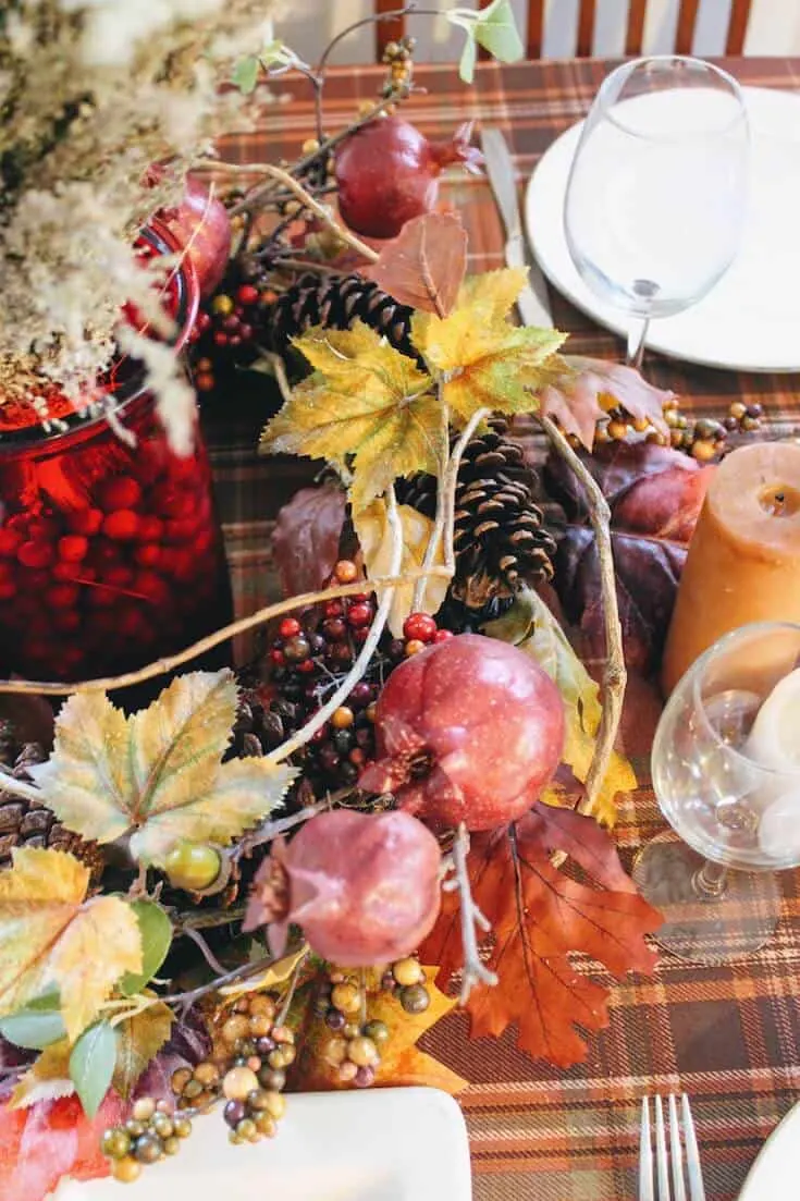 Fall table decor.