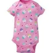 Pink cupcake pattern baby onesie from Amazon.