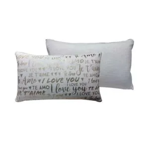 I love you Valentine\'s Day pillows.