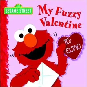 Sesame Street My Fuzzy Valentines day book gift.
