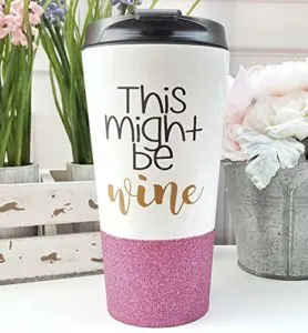 This might be wine coffee cup gift idea.