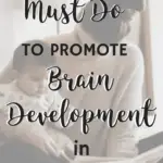Pinnable image of How Reading Impacts Brain Development in Infants and image of mother reading to child.