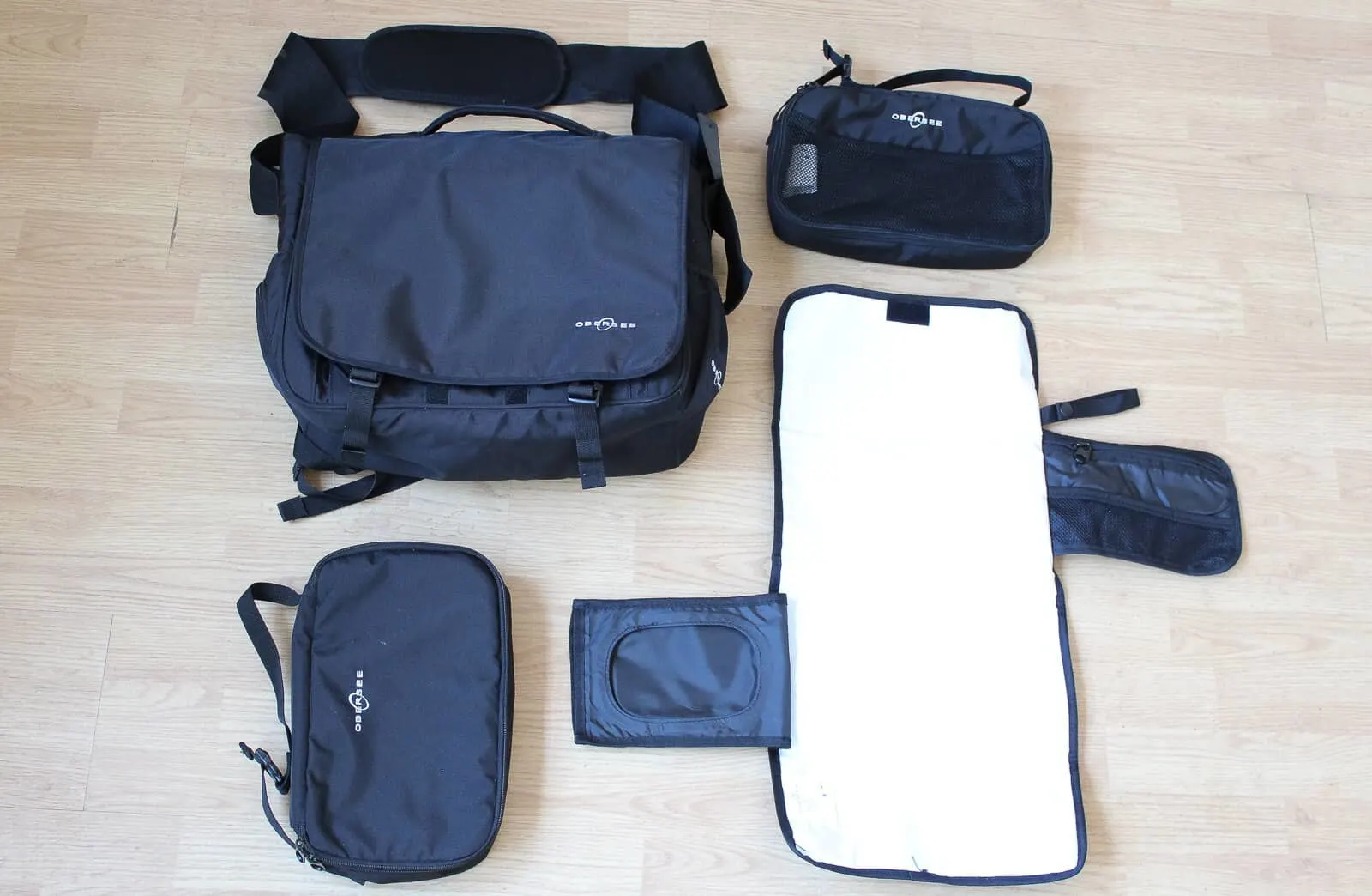 obersee madrid convertible large backpack diaper bag