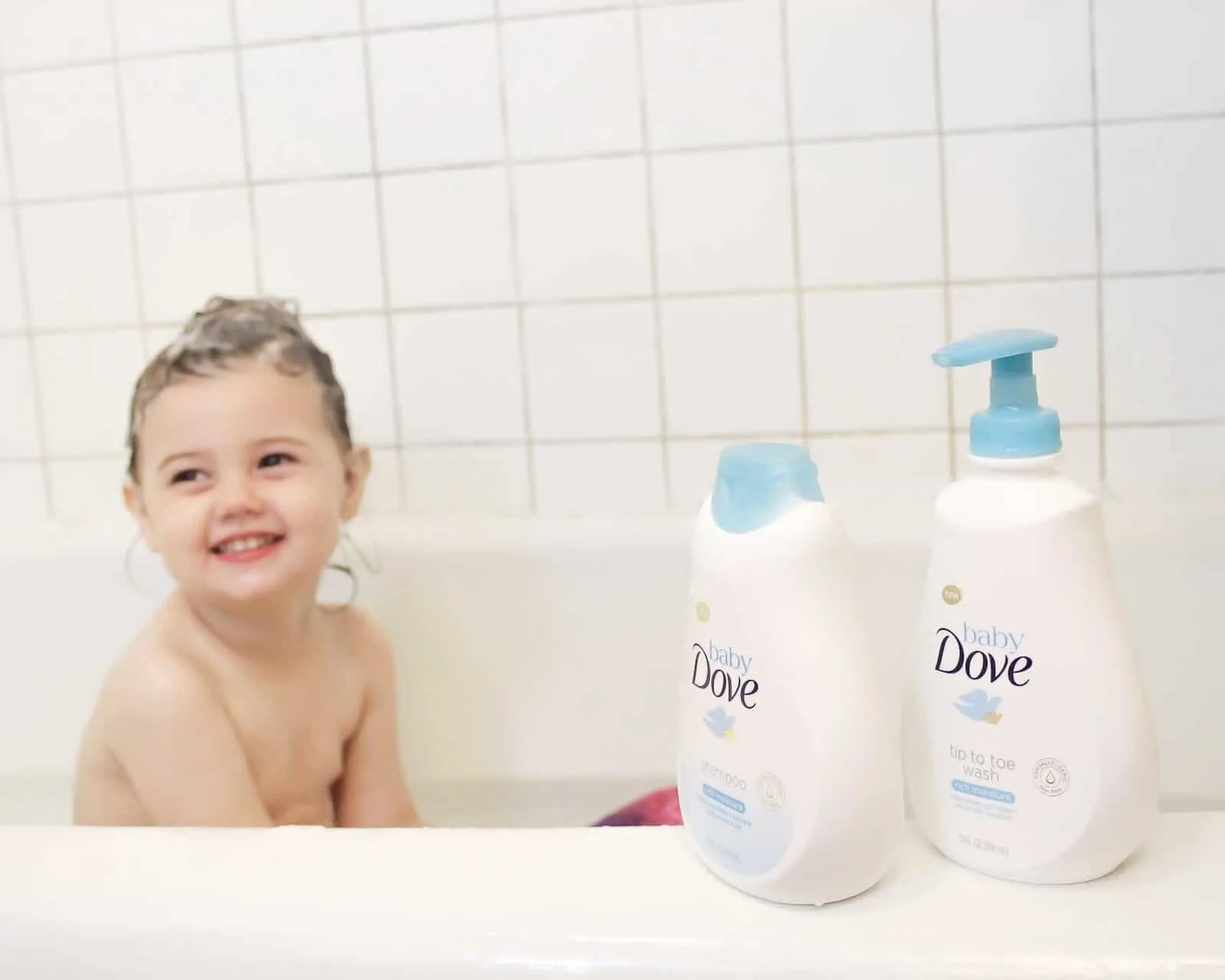 Tips for taking care of baby's skin in summer with Baby Dove products.