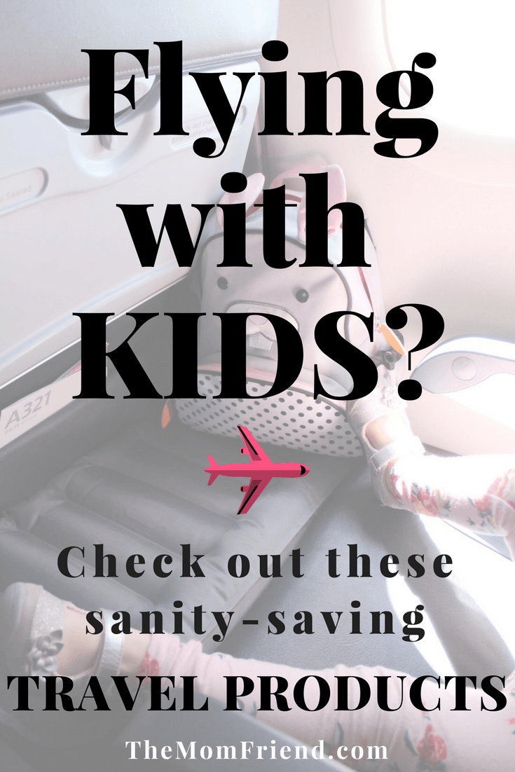 Pinterest graphic with text for Travel Gear to Entertain & Help Toddlers Sleep on Planes.