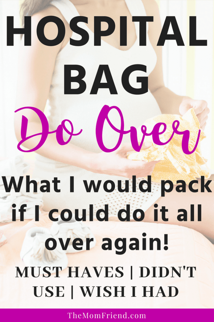 What to pack in a hospital bag for mom, including items not used and that I wish I had! Super helpful for new moms to be as they prepare their hospital bag #hospitalbag #pregnancy #pregnant #hospitalbagchecklist #babyregistry #babyregistryessentials #newmom