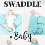 How to Swaddle a Baby using the Diamond Method taught by a materinity nurse. Perfect for swaddling a newborn to help them sleep!