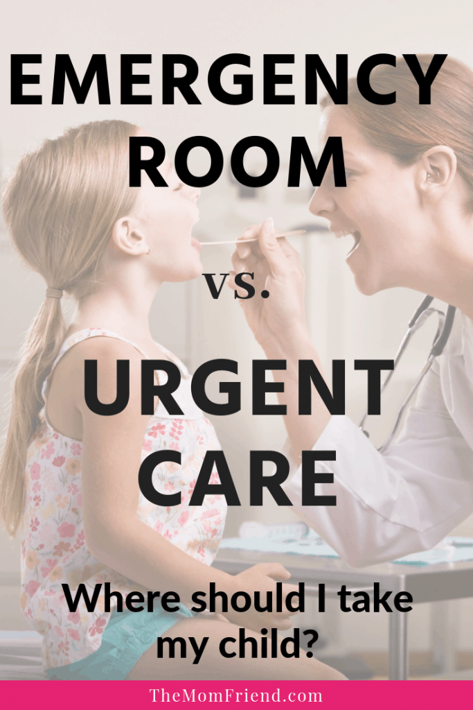 When to take a child to urgent care vs. emergency room. Tips for baby health and what to do when a child is sick. 