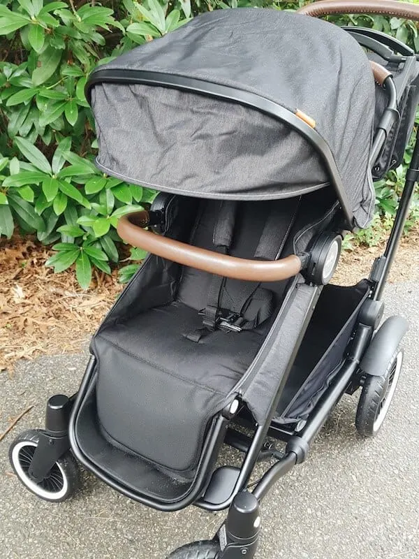 Close up view of Austlen stroller.