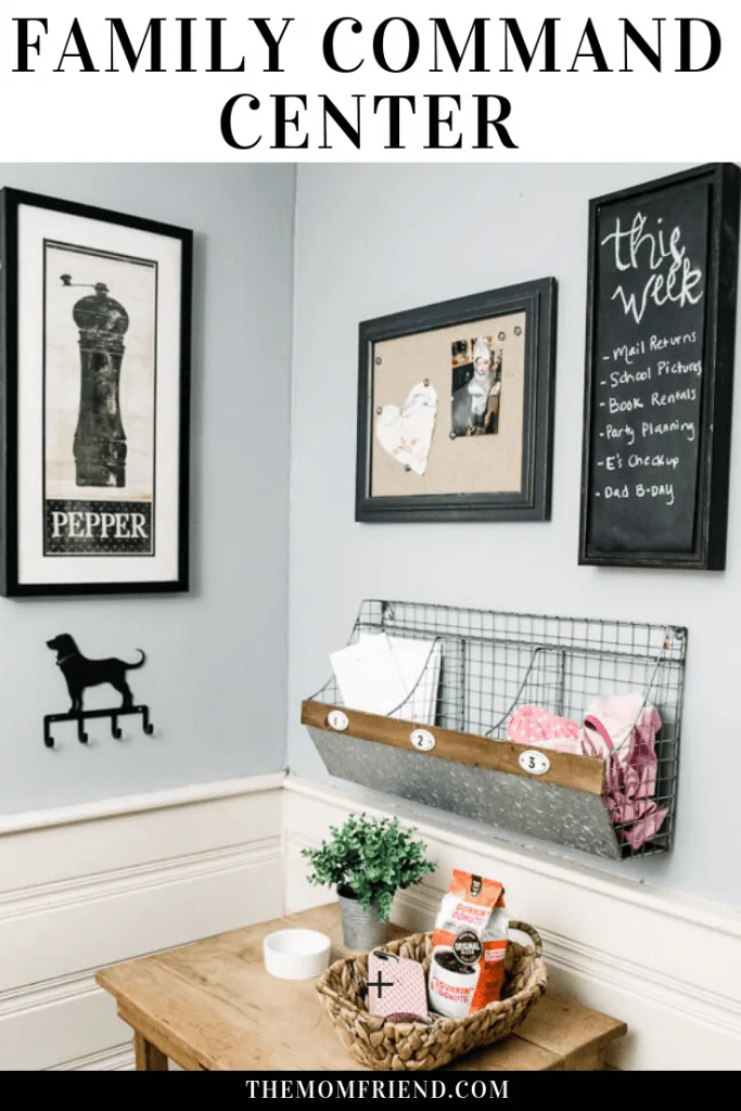 Photo of front entry way in family home.