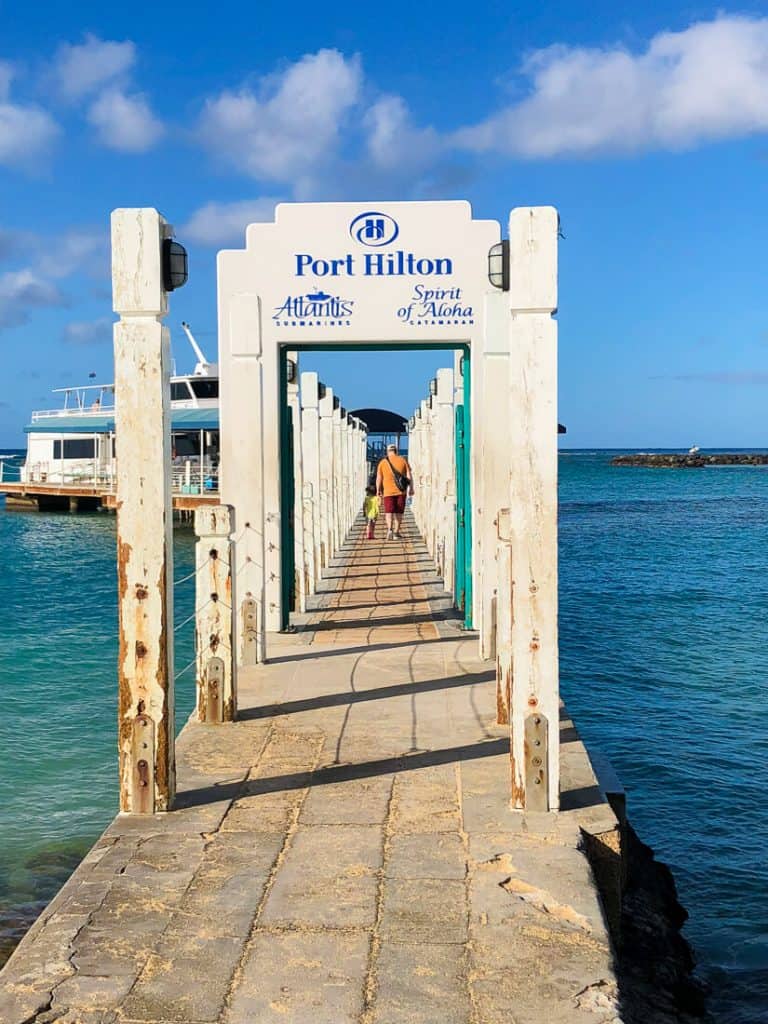 Port Hilton dock in Oahu.