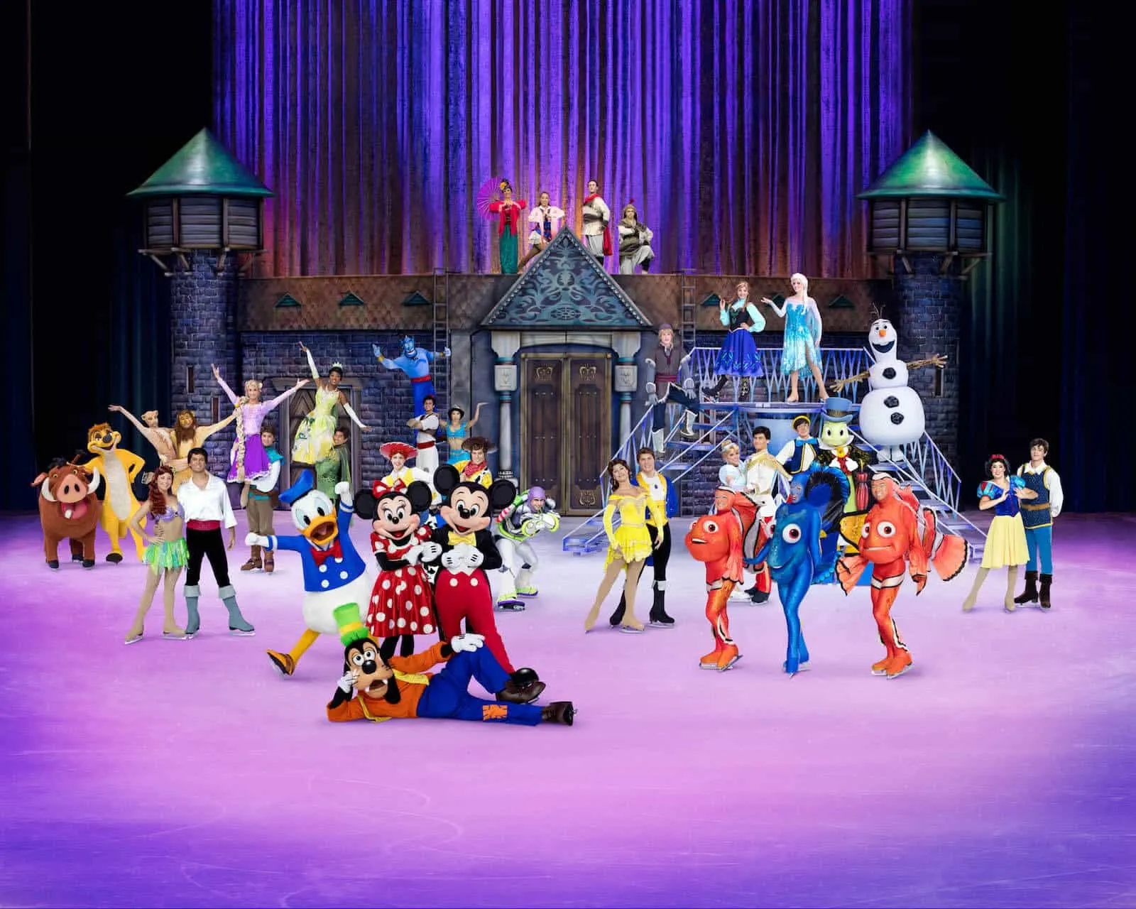 Disney characters perform at Disney on Ice.