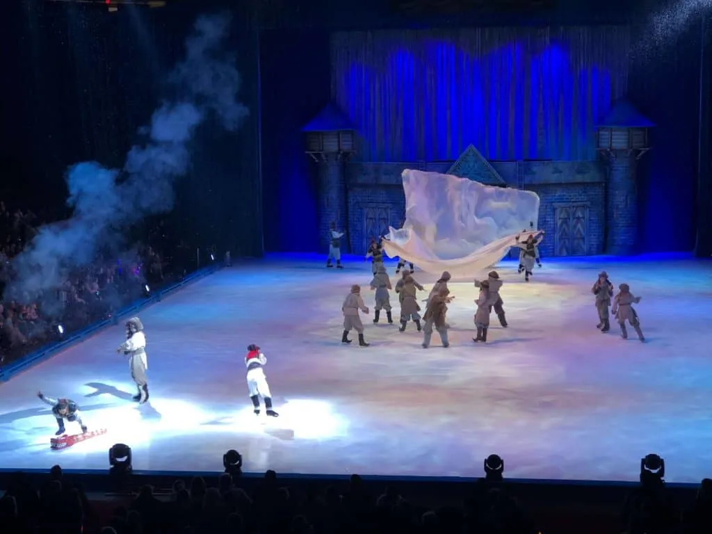 Ice skaters perform during Disney on Ice.
