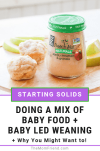 Pinnable image of baby led weaning tips.