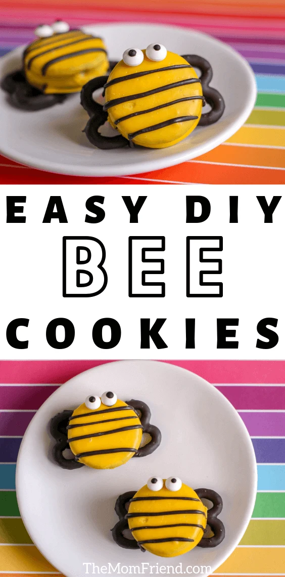 Bee decorated oreo cookies