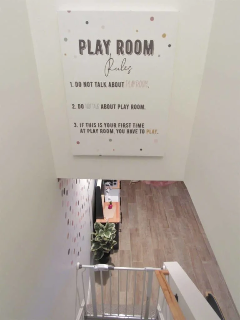 playroom rules funny sign