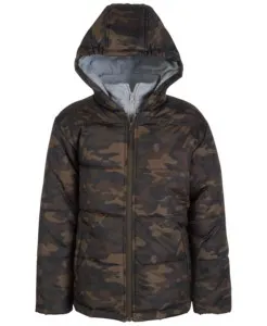 boys camo puffer jacket