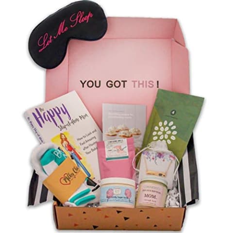 New Mom Gift Basket + Free Printables from Somewhat Simple