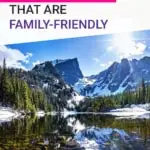 imgae of a national park with text about being family friendly