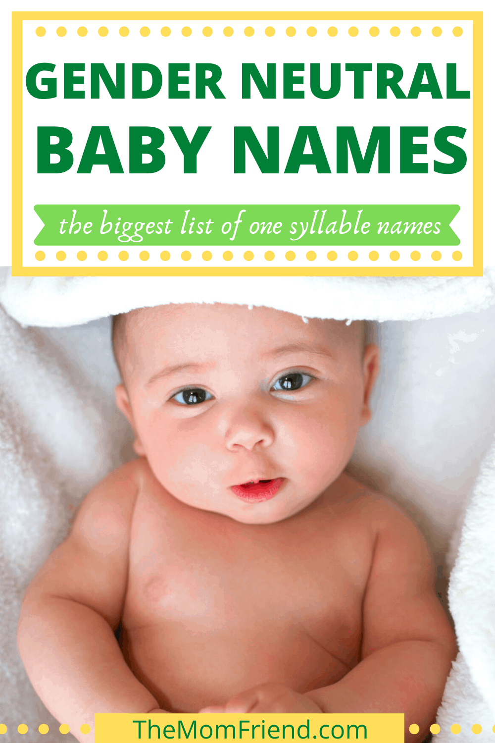 63 Awesome One Syllable Unisex Names for 2024 | The Mom Friend