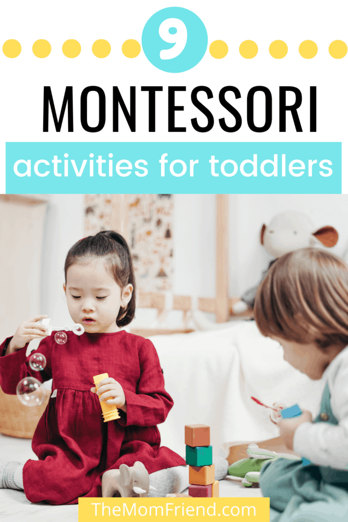 toddlers playing with montessori toys