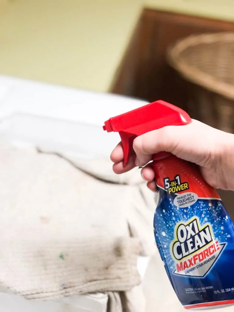 Bottle of Oxi Clean.