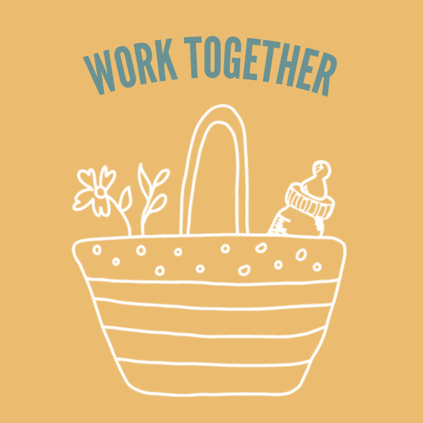 Work together graphic.