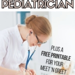Graphic of how to choose a pediatrician - 25 questions to ask.