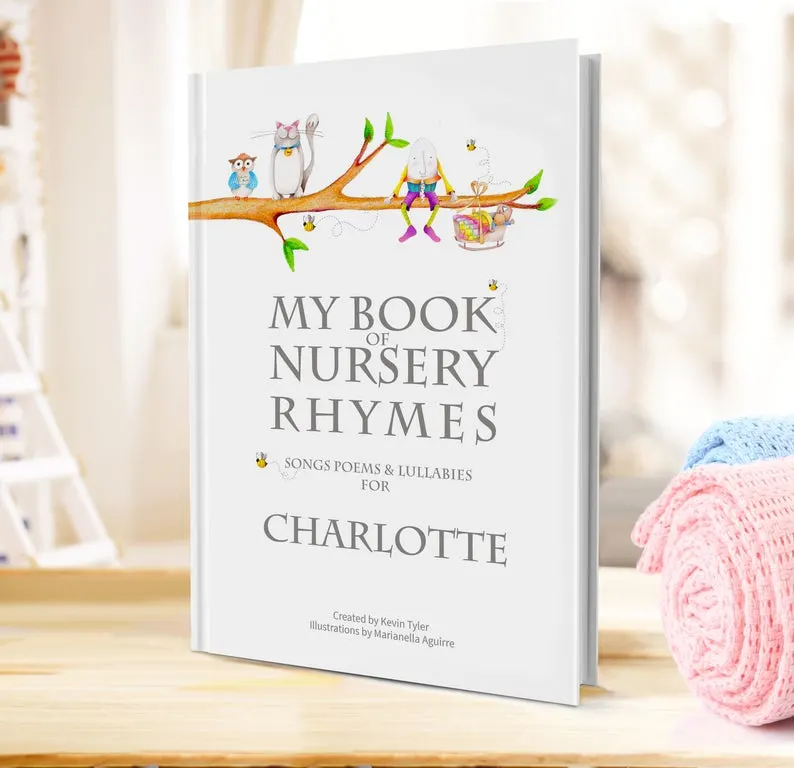 Personalized nursery book as a gift idea for 1st birthday.