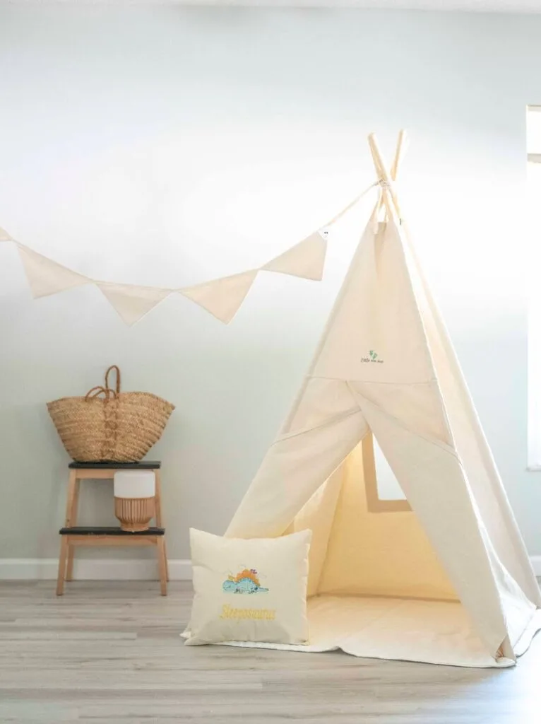 Toddler tent reading nook.
