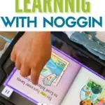 Text: preschool learning with noggin.