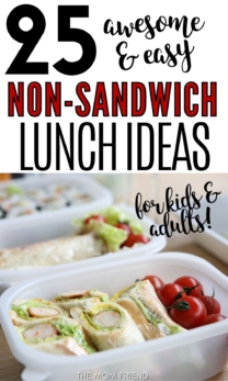 25 Awesome Non-Sandwich Lunch Ideas | The Mom Friend