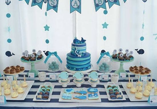 Baby shower dessert table