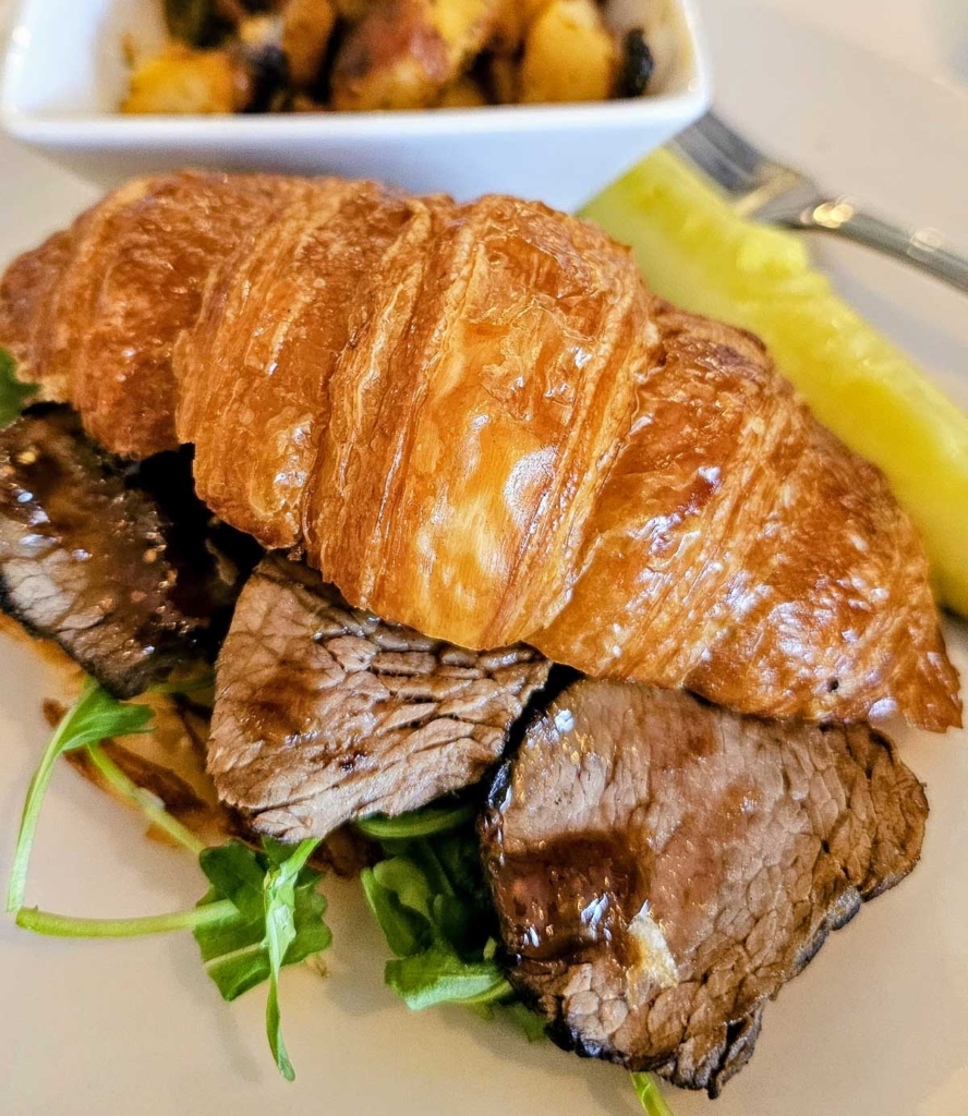 Croissant sandwich from Belle's in Newport, RI